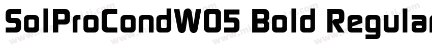 SolProCondW05 Bold Regular字体转换